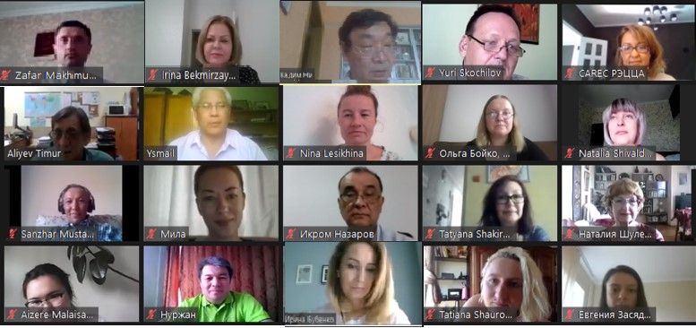 The online regional meeting "NGOs of Central Asia: participation in international, regional and national climate initiatives" 